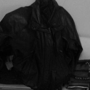 Pierre card in mens vest,phase two leather jacket.